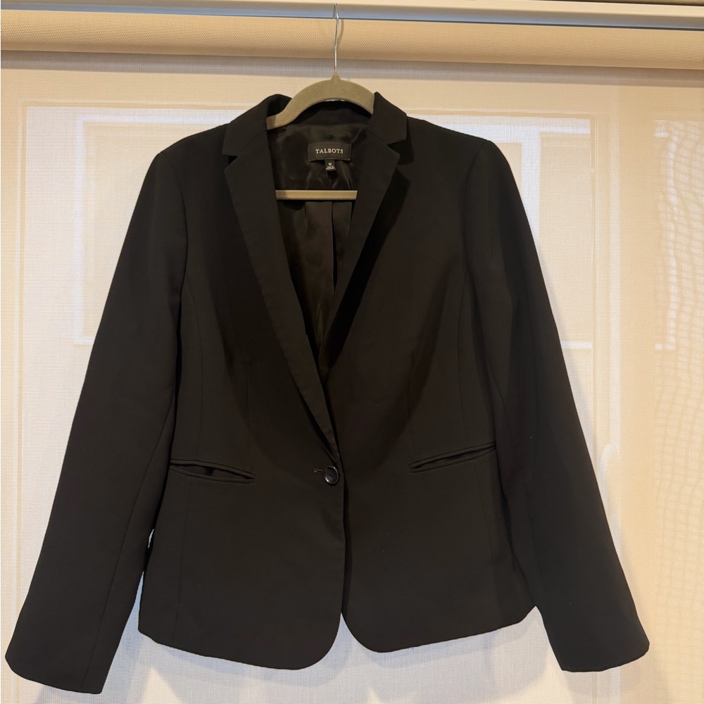 Talbots Black Women's Single-Button Blazer